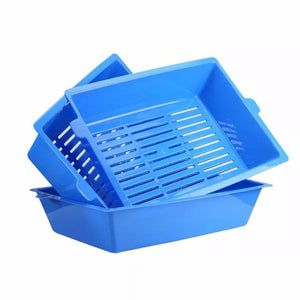 Cat Bedpans Semi Closed Anti-splash Cat Toilet Cat Litter Box Plastic Bedpan Case Pet Supplies 3 Interlocked Trays Easy To Use