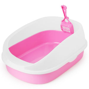 Toilet Bedpan Cat Litter Box Cat Dog Tray Toilet Supply Teddy Anti-Splash Pet Dog Toilette Puppy Indoor Home Plastic Sandbox Cat