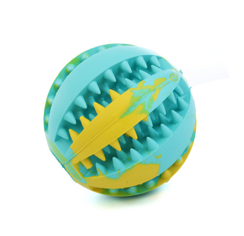 Pet Sof Pet Dog Toys Toy Funny Interactive Elasticity Ball Dog Chew Toy For Dog Tooth Clean Ball Of Food Extra-tough Rubber Ball
