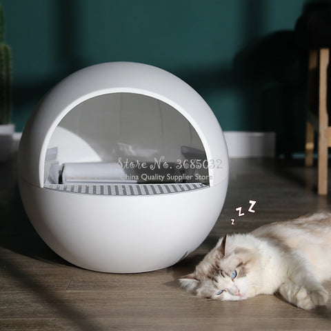 Automatic Closed Cat Litter Box Large Self Cleaning Sand Toilet Training Cat Kit Inodoro Arenero Gato Cerrado Pet Product