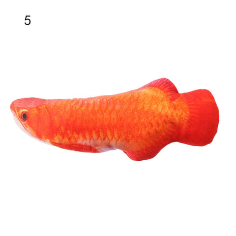 2019 Artificial Fish Plush Pet Cat Toys Dog Puppy Toy Cat Mint Catnip Toys Cute Fish Tank Aquarium Decoration