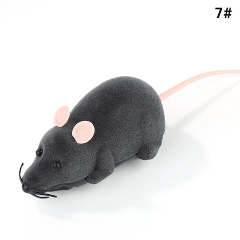 Remote Control Brown Rat Mouse Toy For Cat Kitten Dog Pet Novelty Gift Portable False Mouse Novelty RC Cat Funny Playing Toys