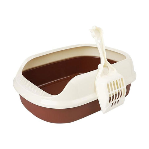 Cat Toilet Plastic Cleaning Dog Pets Cat Litter Box Portable Home Anti-Breaking Lightweight Durable Shatter-Resistant