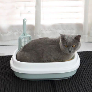 New Pet Toilet Bedpan Cats Litter Box Cat Dog Tray with Scoop Toilet Supply Teddy Anti-Splash Dog Toilette Home Plastic Sandbox