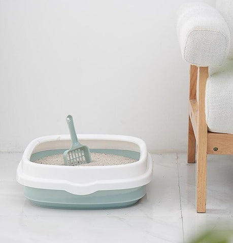 New Pet Toilet Bedpan Cats Litter Box Cat Dog Tray with Scoop Toilet Supply Teddy Anti-Splash Dog Toilette Home Plastic Sandbox