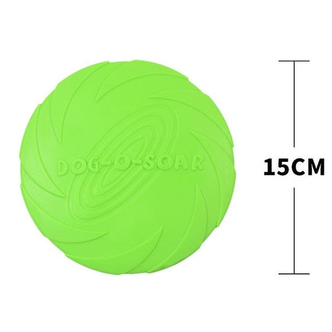 15cm /18cm Dog frisbee golden retriever training dog practice pet toy bite resistant soft rubber flying saucer can float Dog toy