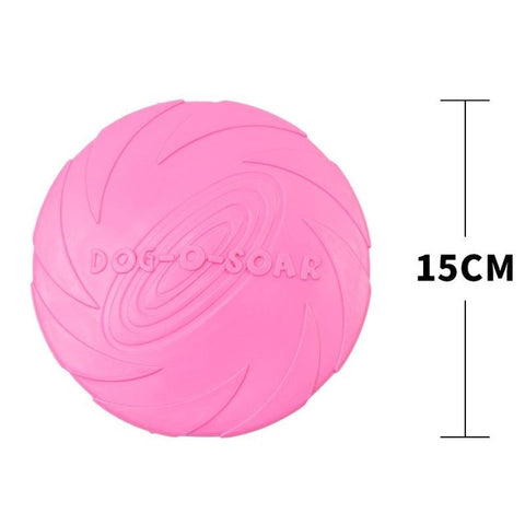 15cm /18cm Dog frisbee golden retriever training dog practice pet toy bite resistant soft rubber flying saucer can float Dog toy