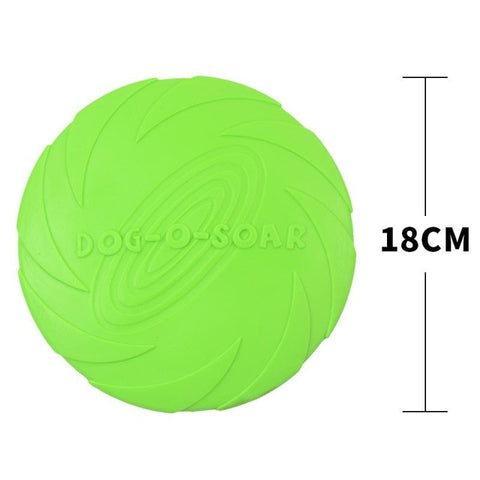 15cm /18cm Dog frisbee golden retriever training dog practice pet toy bite resistant soft rubber flying saucer can float Dog toy