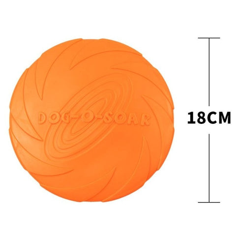 15cm /18cm Dog frisbee golden retriever training dog practice pet toy bite resistant soft rubber flying saucer can float Dog toy