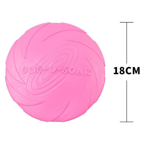 15cm /18cm Dog frisbee golden retriever training dog practice pet toy bite resistant soft rubber flying saucer can float Dog toy