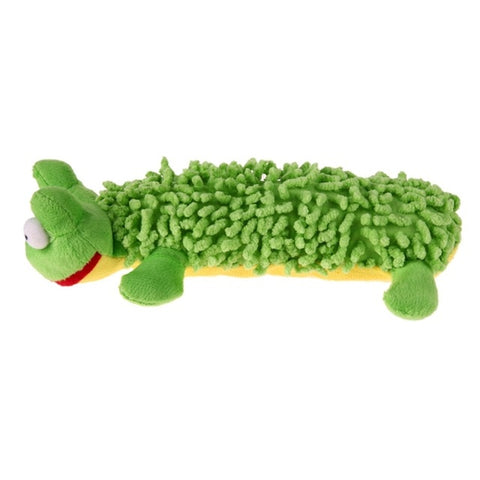 Pet Velvet Cartoon Animal Shaped Doll Dog Squeaky Interactive Toy For Teeth Cleaning Molar Funny Puppy Toys