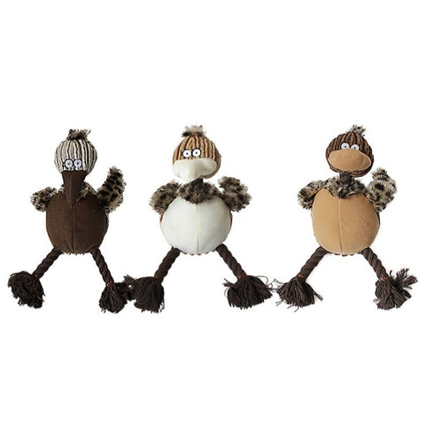 6 Style Dog Toys Pet Puppy Chew Plush Cartoon Animals Squirrel Cotton Rope Bird Shape Bite Dog Cat Pet Toys