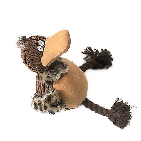 6 Style Dog Toys Pet Puppy Chew Plush Cartoon Animals Squirrel Cotton Rope Bird Shape Bite Dog Cat Pet Toys