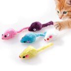 25 Pcs Cat Toys False Mouse Pet Cat Kitten Funny Playing Plush Mouse Toys