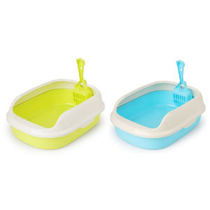 2 Pcs Toilet Bedpan Cat Litter Box Cat Dog Tray Toilet Supply Teddy Anti-Splash Pet Dog Toilette Puppy Indoor Home Plastic Sandb