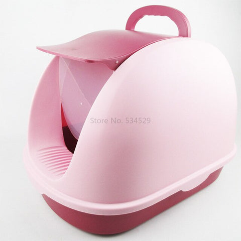 15%Extra Large Deodorant Anti Splashing Deodorant Cat Sand Table  Cat Litter Basin Fully Enclosed Cat Toilet Supplies