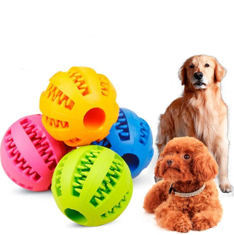 Pet Sof Pet Dog Toys Toy Funny Interactive Elasticity Ball Dog Chew Toy For Dog Tooth Clean Ball Of Food Extra-tough Rubber Ball